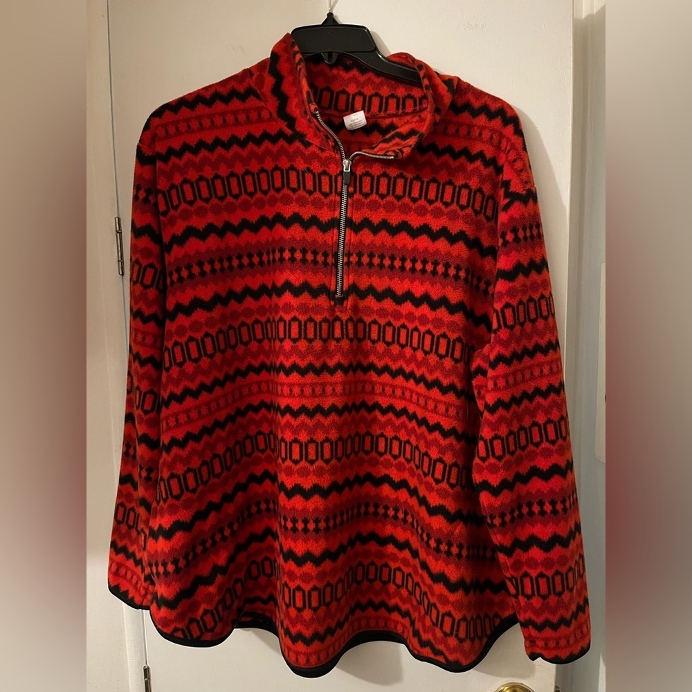 Lane Bryant LIVI 1/4 Zip Fleece Pullover